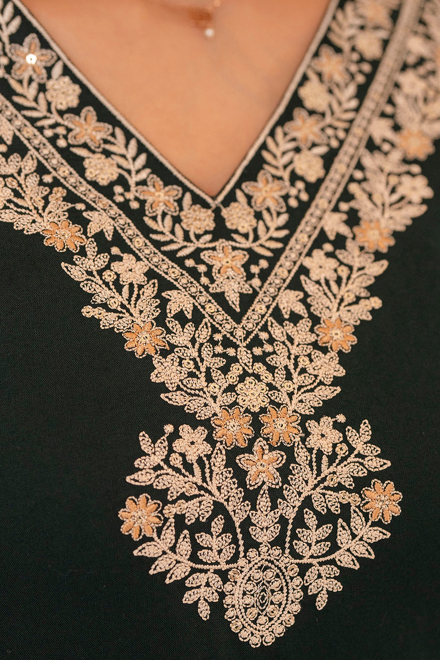 Women's Rama Green Rayon Kurta, Pant & Dupatta Set